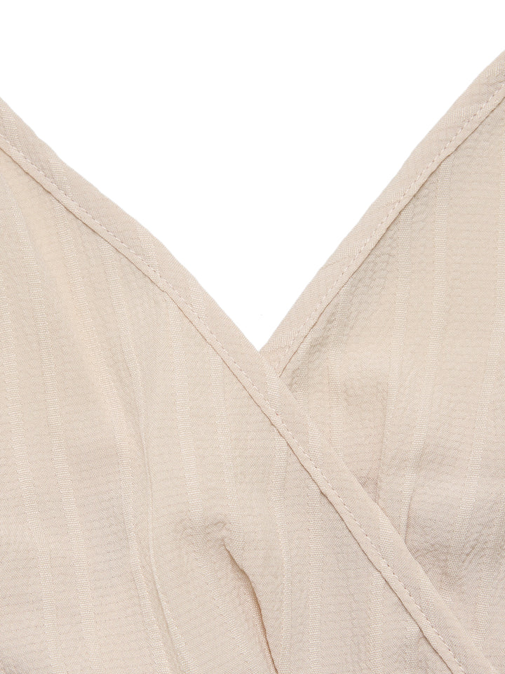 Casual Lettuce Trim Ruched Ruffle V neck Women Two-piece Outfits