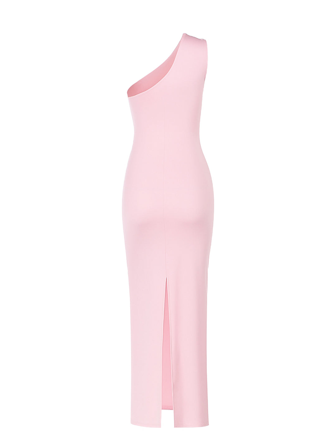 Tunic Elegant Ruched Asymmetrical Neck Maxi Women Dress