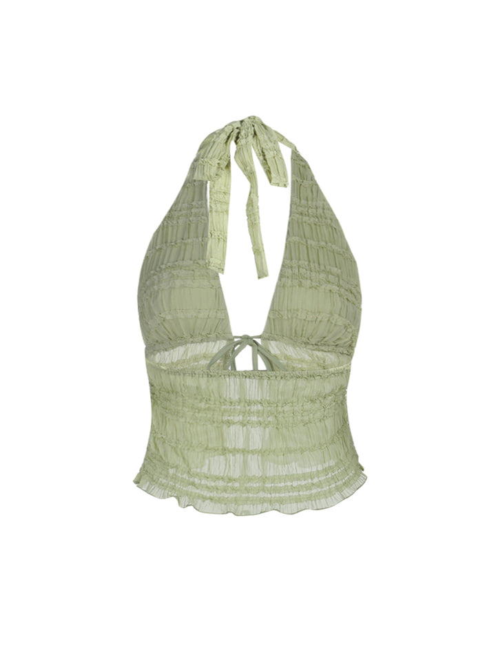 Tunica Eleganti canotte e camis da donna a metà senza schienale e camis