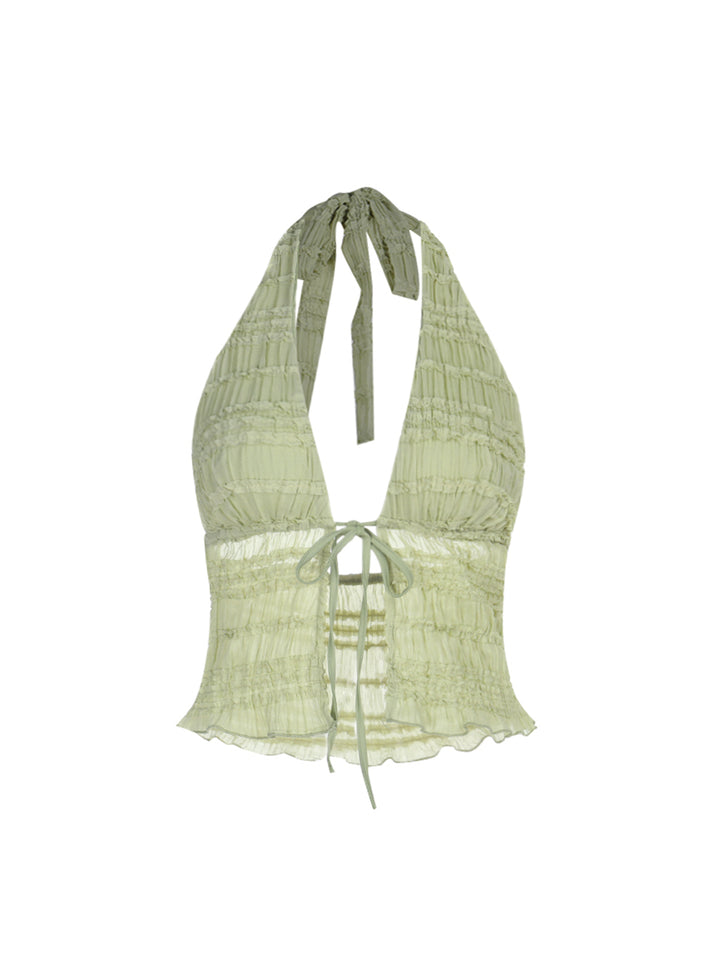 Tunica Eleganti canotte e camis da donna a metà senza schienale e camis