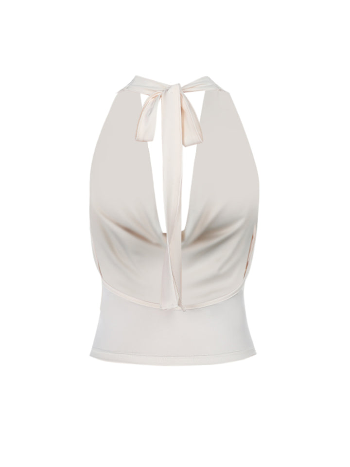 Tunica Elegante backless leta Halter Women Tops & Camis
