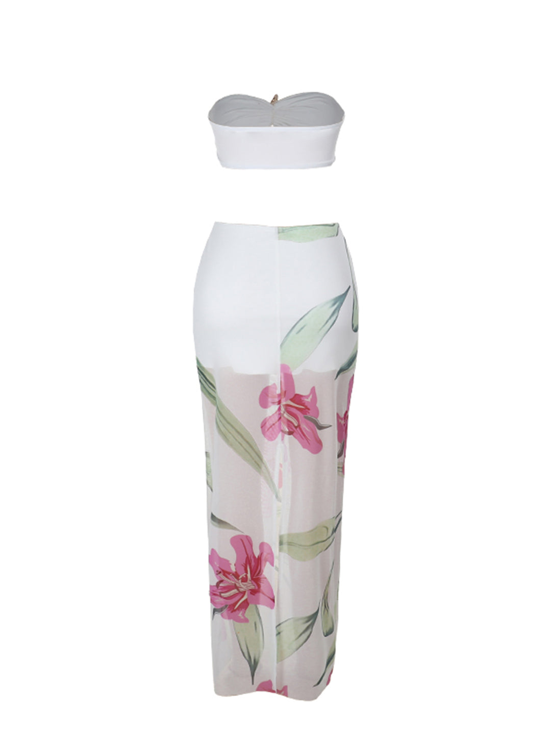 Tunic Boho Floral 3D Floral Micro Crop Women Two-piece Outfits
