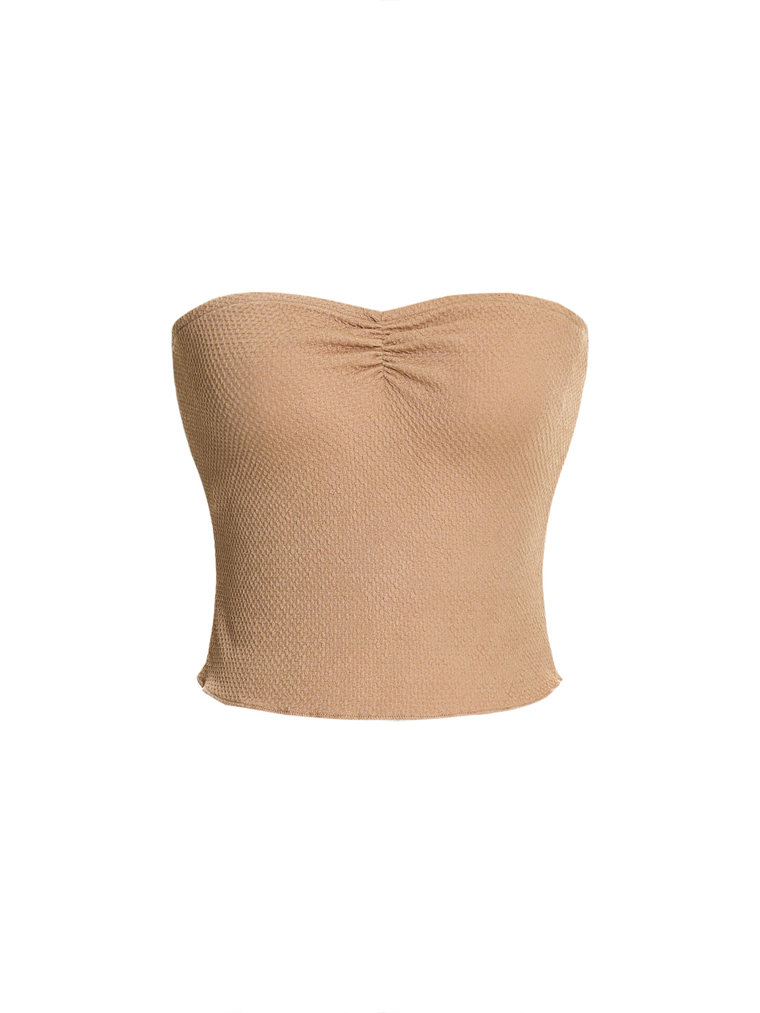 Tessuto casual testurizzato tops di orlo bordo ondata rottata -