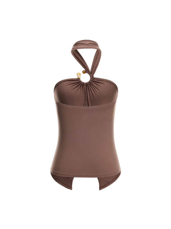 Cami boho con perline di canotte da donna e camis