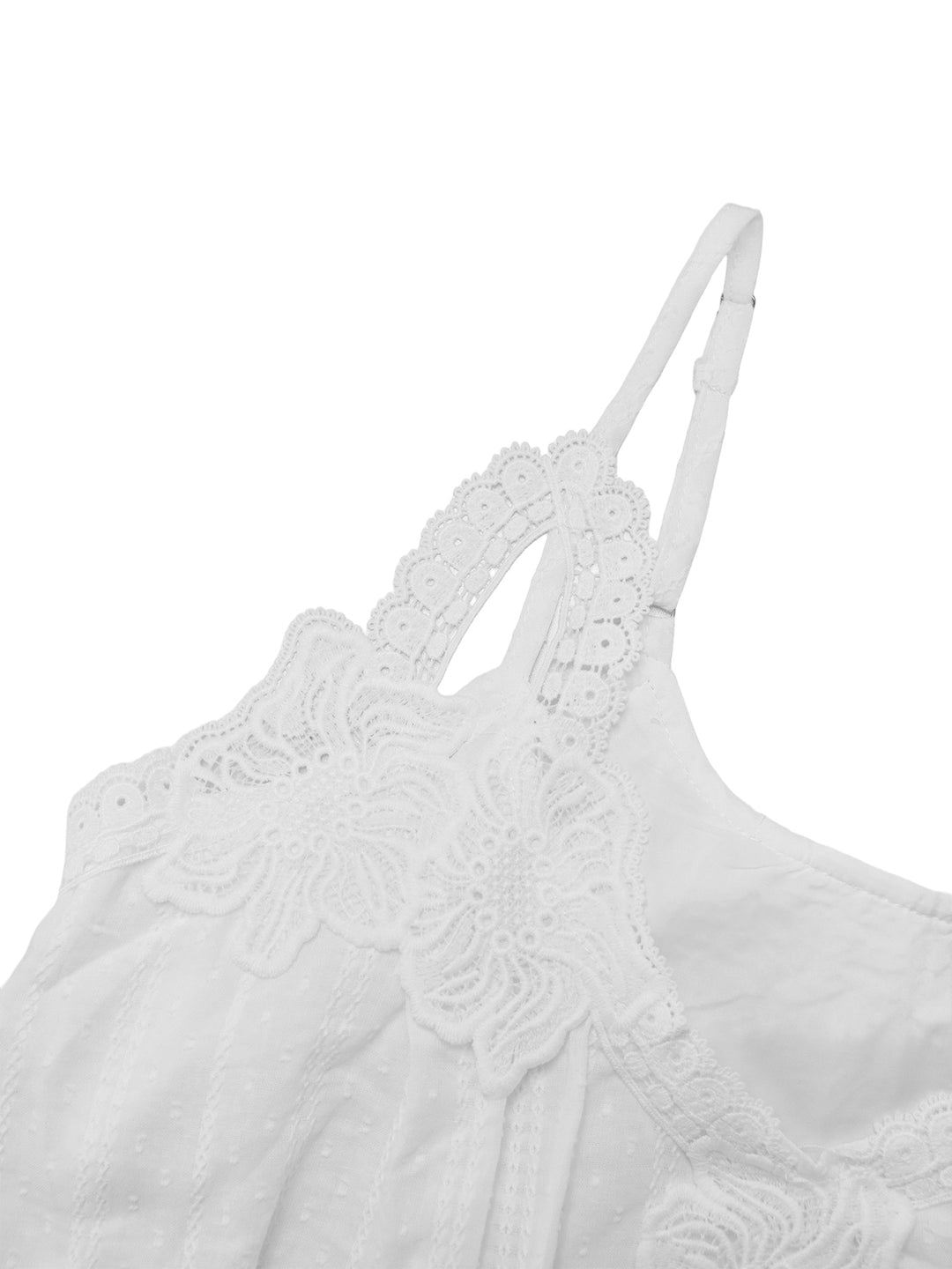 Cami Boho Lace Trim Ruched V Neck Maxi Women Women Outfits de dos piezas