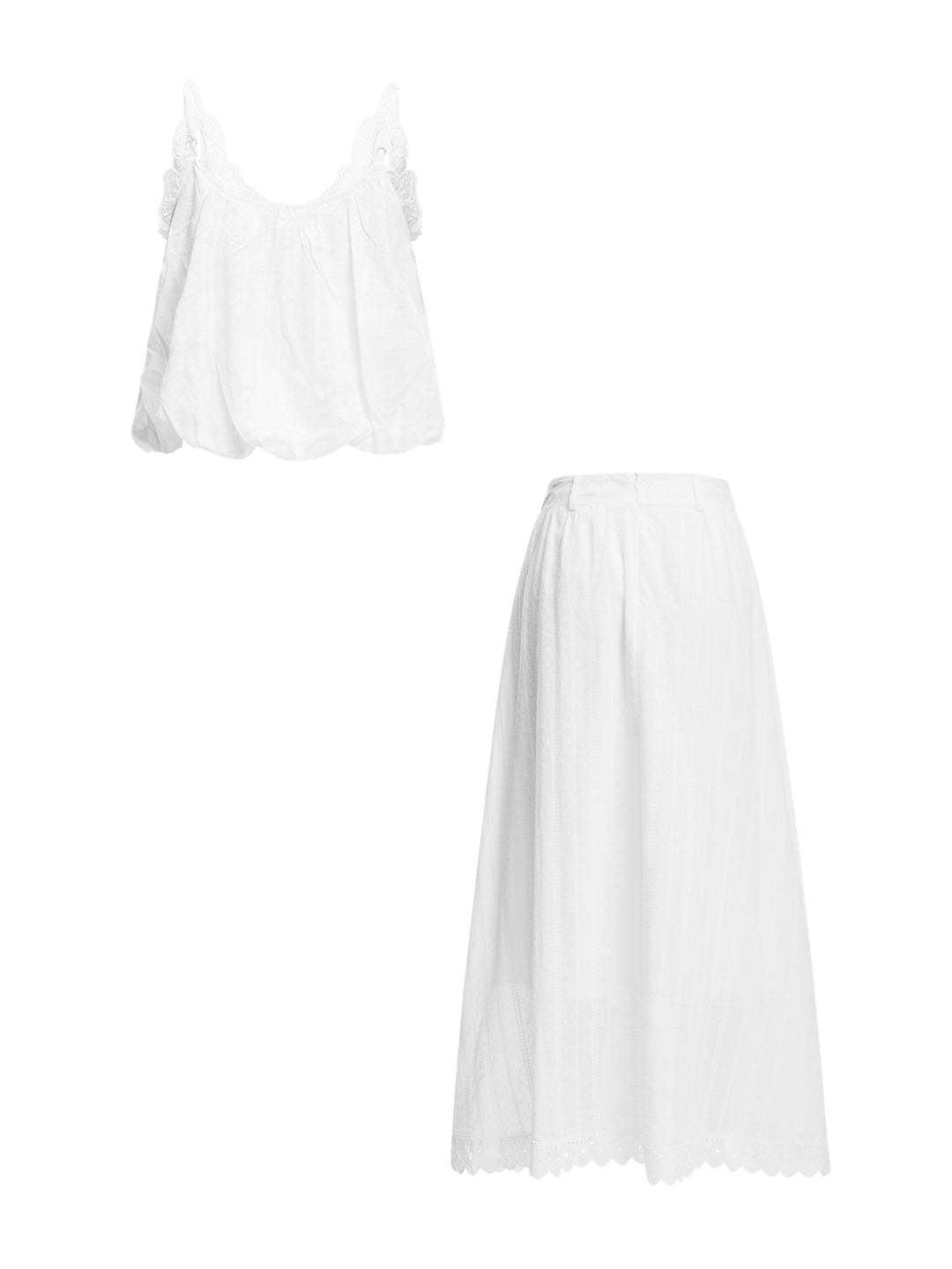 Cami Boho Lace Trim Ruched V Neck Maxi Women Women Outfits de dos piezas