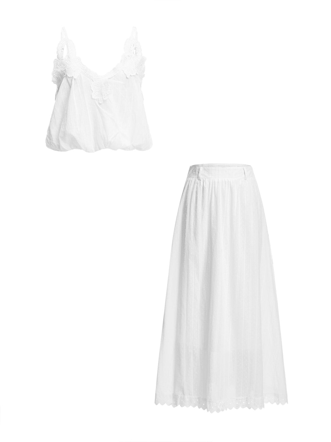 Cami Boho Lace Trim Ruched V Neck Maxi Women Women Outfits de dos piezas
